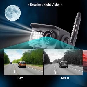 1080P Resolution DVR Wireless Backup Camera Monitor Black Color Metal Material