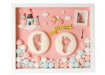 Pine Wood Baby Memory Box , Permanent Diy Hand And Foot Print Mud / Baby Hair