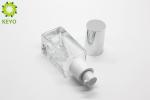 Square Clear Glass Foundation Bottle 30 Ml