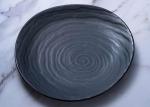 SGS Irregular Dark Night Porcelain Dessert Plates