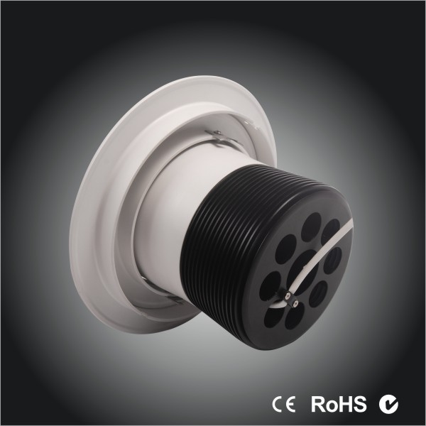 High Lumen 60W 6000Lm 205mm cut out 180 degree adjustable of Led recessed downlight 3 year warranty