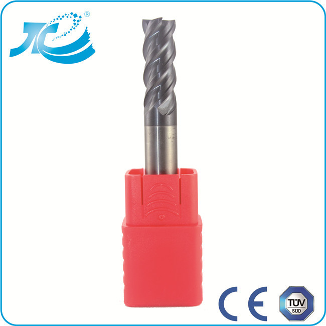 Square High Performance End Mills 4 Flute End Mill HRC 55 / 60 / 65