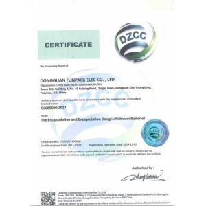 Dongguan Funpack Elec Co., Ltd. Certifications