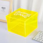 Factory Customized Color Acrylic Storage Box With Lid For Food Rose Candy