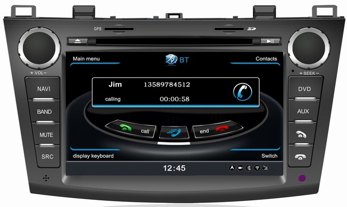 Ouchuangbo S100 Auto Navi Multimedia for Mazda 3 (2010-2011) 1080P GPS navigation Bluetooth Radio TV