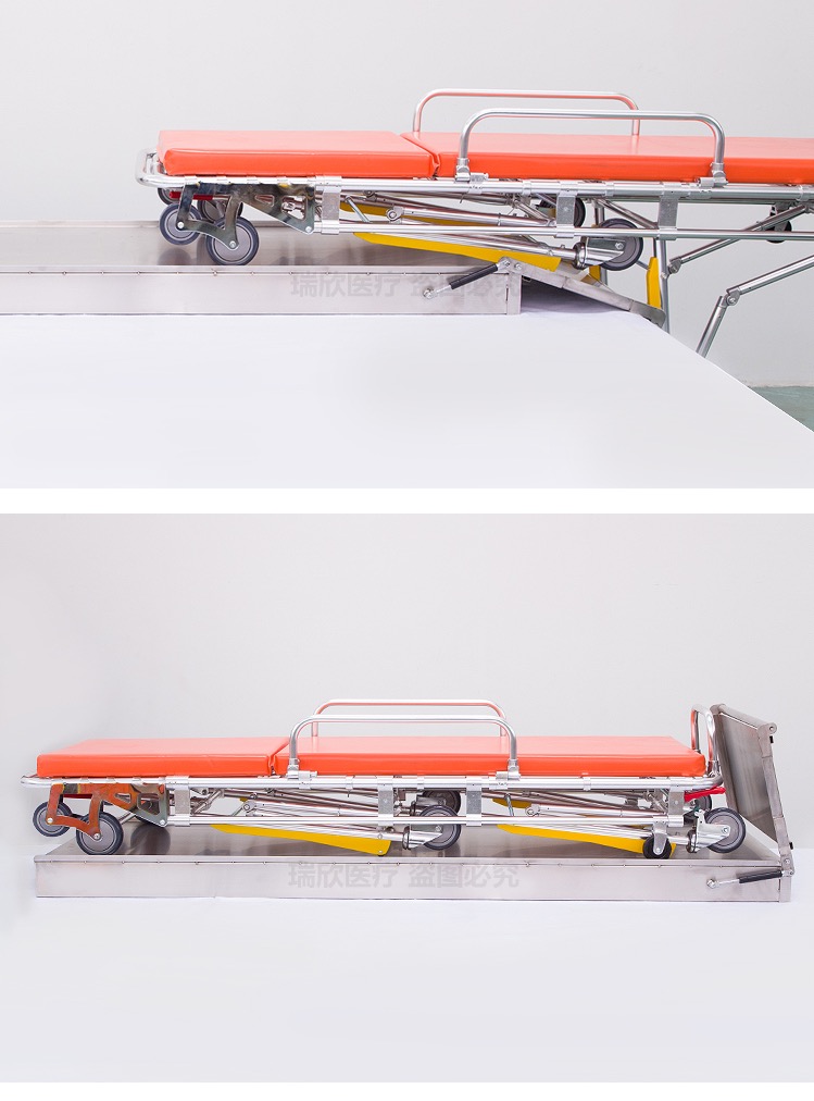 Emergency Rescue Durable Stainless Steel Ambulance Stretcher Base with CE Certificate