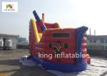 6m Sea Rover Red Inflatable Bounce House Pirates Galleon With Slide