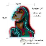 Wall Decoration Custom Neon Signs Silica Gel Acrylic Material Hanging Installati