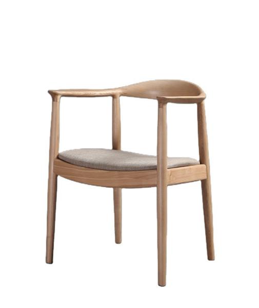 PU Leather Seat Wooden Dining Chair W61*D55*H76CM for Modern Nordic Design