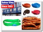 Industrial Endless Round Slings 2 Ton Green For Large Steel Bars Eco Friendly