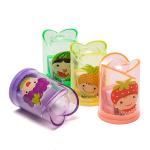 Flower Transparent Hand Pencil Sharpener Silk Printing Logo