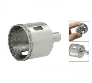 Wholesale Electroplated Diamond Core Bit , Silver Diamond Hole Saw For Tile / Glass from china suppliers