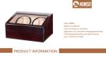 Auto Battery Operated Watch Winder Case Box Custom Shape Embossing
