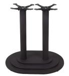 Industrial Cast Iron Table base Outdoor Dining Table Legs Black Powder Coated
