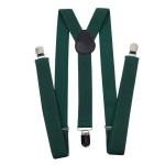 Y Back 100cm Black Suspenders Women 2.5cm Mens Wide Braces For Trousers