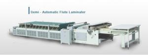 China Economic Semi automatic Flute Laminating Machine Pasting Paper machine on sale