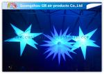 Indoor Colorful Star Inflatable Lighting Decoration Advertising For Event