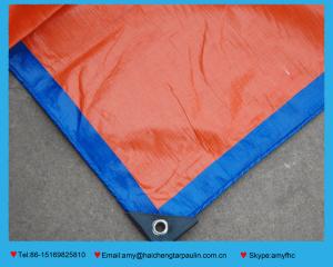 Wholesale Waterproof Blue&Orange PE Tarpaulin Sheet from china suppliers
