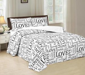 Disperse Printed Four Piece Bedroom Set No Bleaching With PVC Booking Packing