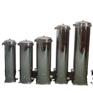 China Vertical Pressure Multi Cartridge Filter Housing Sandblastin RO Membrane on sale