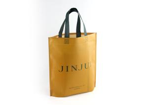 Wholesale Ultrasonic Recyclable Personalized Non Woven Tote Bags 80gsm With Custom Logo from china suppliers
