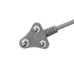 450v H05VV-F 3X0.75MM2 3 Phase Plug Power Cable for South Africa SABS Grey