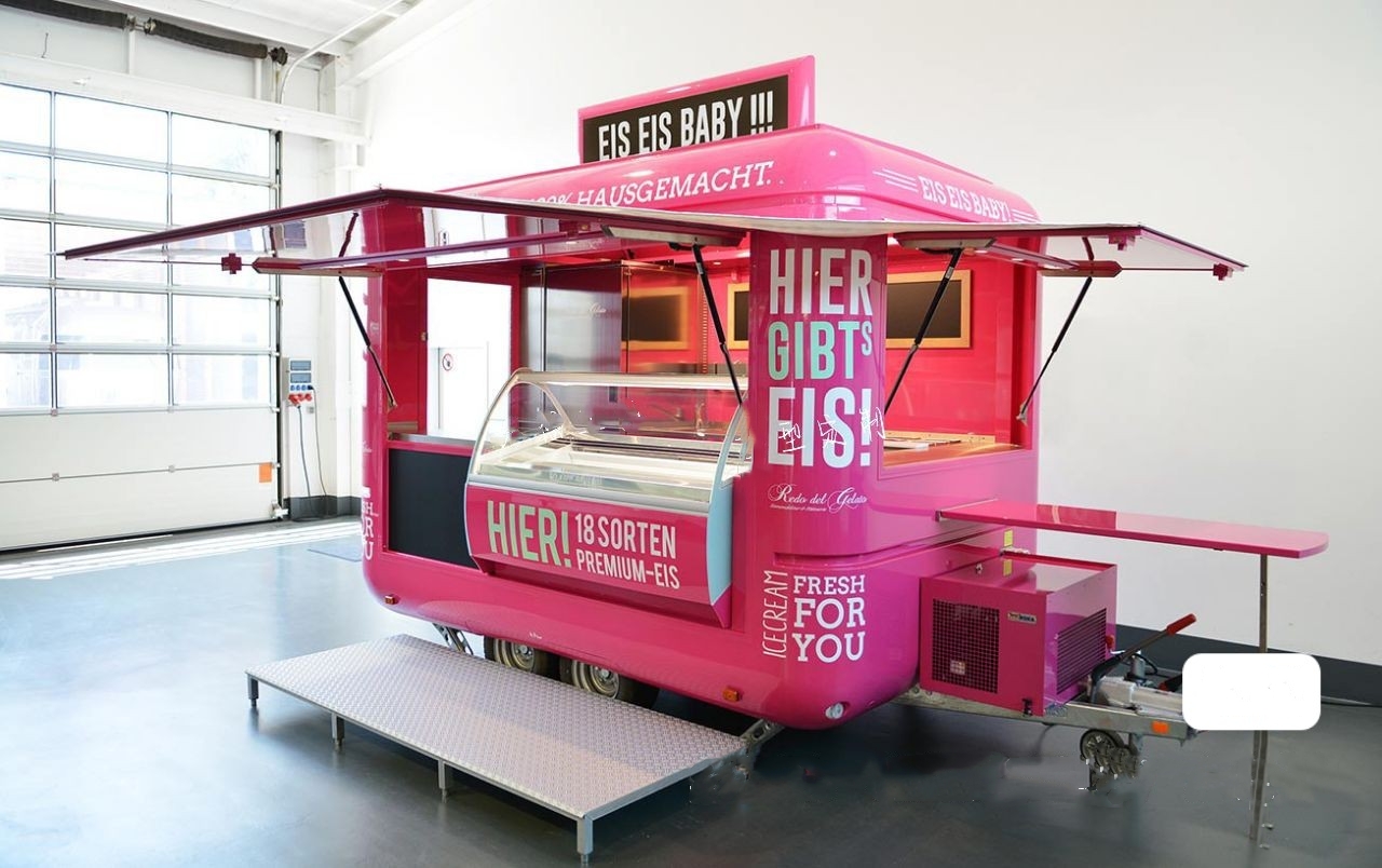 Wecare Food Van Car Food Carts Manufacturers Fully Equipped Mobile Concession Trailer