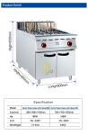 Gas Restaurant Cooking Equipment with Stainless Steel and Tank Size 340x550x270