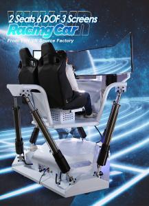 Wholesale 6 DOF Three Screen Vr Car Racing Simulator Double Seats from china suppliers