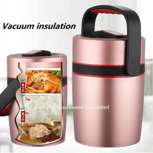Wholesale Portable thermal lunch box thermo container pink thermos food jar vacuum stainless steel drinking cup for soup yogurt from china suppliers