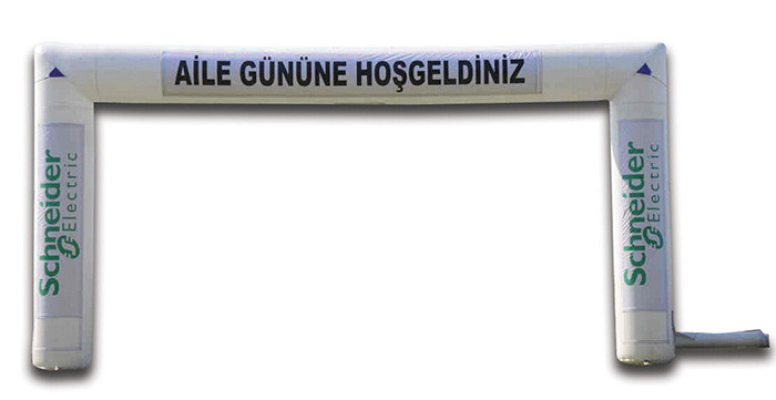 White Color Inflatable Advertising Products PVC Arch with Custom Logo