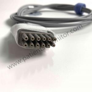 China Edan 5 Lead Snap AHA Reusable ECG Cable REF EL05DASY For Edan IT20 Telemetry Ransmitter on sale