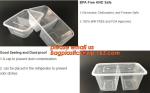 Disposable Plastic 4 Compartment Food Thermal Lunch Container Box,Plastic