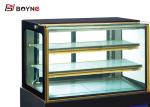 3 Layer Air Cooling Defrost Countertop Cake Display Fridge Showcase For