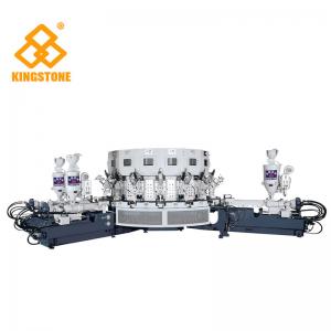 China Automatic Three Colors  PVC Shoes Making Machine For Basketball / Jogging / Casual Shoes on sale