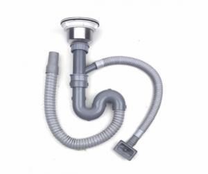 Wholesale SS 304/201 PP Kitchen Sink Accessories Water Strainer Siphon Flush Drain Plumbing Fittings from china suppliers