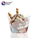 Desniy cartoon pattern plastic cup cake milk dessert cup