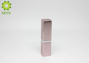 China Aluminum Material Lipstick Tube Container Square Shape Custom Logo Acceptable on sale