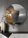 Custom Tailored Metal Round Decorative Painting Hotel Villa Entryway Renovation