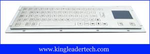 Wholesale Flat Non-Protruding Short Travel Key Industrial Keyboard With Touchpad In Stainless Steel from china suppliers