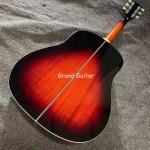 Custom 41 Inch J-45 Sunburst Acoustic Guitar, Rosewood BACK SIDE