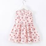 Summer Children Princess Cotton Silk Dress Thin Nightdress Off Shoulder