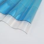 Anti UV Clear Corrugated Polycarbonate Roofing Sheet Heat Resistant Antifreeze