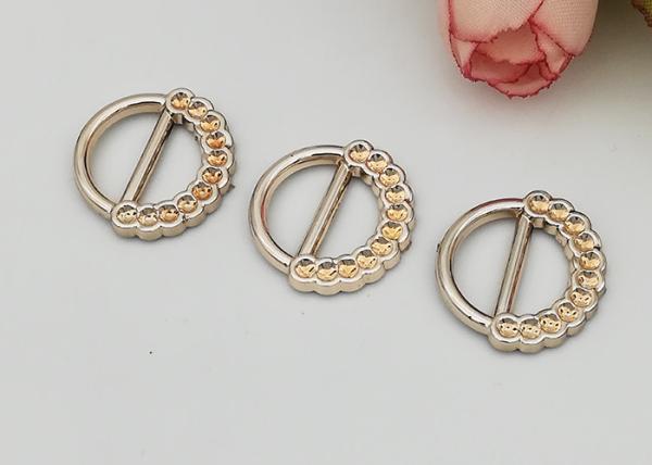Round Fashion Simple Style Resistant Ladies Shoe Buckles Replacement Customized