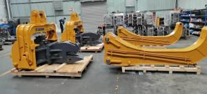 Wholesale Steel Cement Canal Side Piling Backhoe Vibro Pile Driver For Excavator from china suppliers