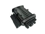 IP68 16Ports Fiber Cable Joint Box , Black PP Fiber Optic Enclosures Outdoor