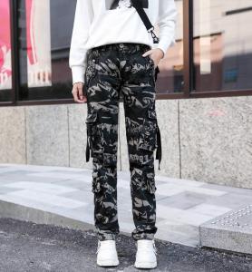 China                  Wholesale Fashion Ripped Jeans Womens Denim Pants Side Pocket New Trouser Pant for Woman Cargo Pant Jeans              on sale