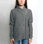 Zipper Front Knit Cardigan Sweater Spring Daily Wear Easy To Pair Pants