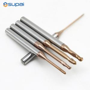 Wholesale Micro Grain Solid Carbide End Mill Long Neck 0.5mm 2 Flute 50 mm Router Bit from china suppliers