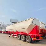 3 Axles 28-60 Tons Bulk Cement Tanker Semi Trailer Cement Silo Semi Trailer